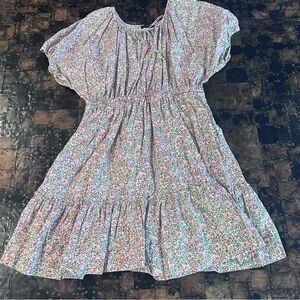 J. Crew Floral Ruffled Tiered Sundress